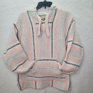 Earth Ragz Dug Rug Serape Hoodie Size Medium